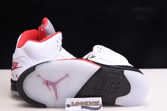 MaikeSneakers Retro Jordan DA1911-102 Silver Air Tongue (2020) 5 Red Fire 0629